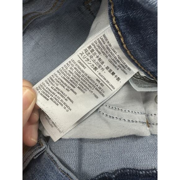 Levis Boyfriend Jeans Womens 31 Distressed Denim 31/27 - Picture 7 of 11